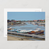 Haven van La Teste de Buch in Frankrijk Briefkaart (Voorkant / Achterkant)