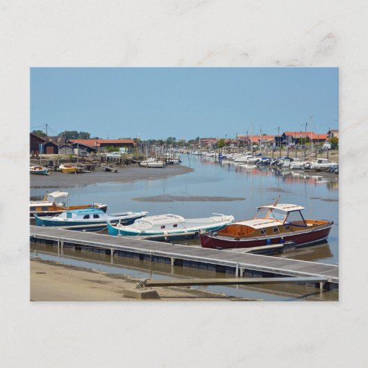 Haven van La Teste de Buch in Frankrijk Briefkaart (Voorkant)