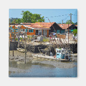Haven van La Teste de Buch in het Franse Briefkaar Magneet (Voorkant)