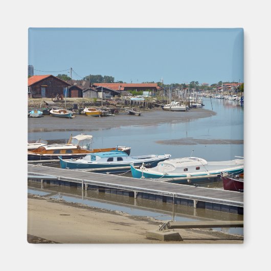 Haven van La Teste de Buch in het Franse Briefkaar Magneet (Voorkant)