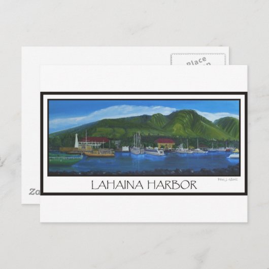 haven van Lahaina Briefkaart (Voorkant / Achterkant)