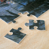 Haven van Le Havre, Night Effect Monet Fine Art Legpuzzel (Zijkant)