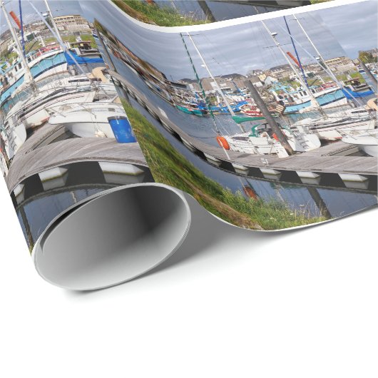 Haven van Le Tréport in Frankrijk Cadeaupapier (Rol Hoek)