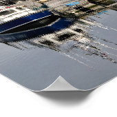 Haven van Le Tréport in Frankrijk Poster (Hoek)