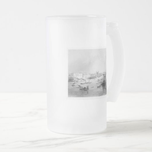 Haven van Londen 1840 Matglas Bierpul (Voorkant rechts)