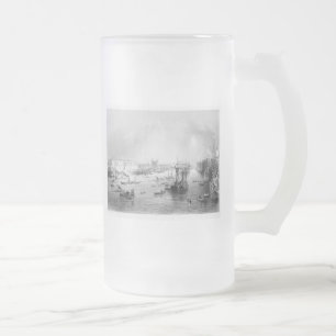 Haven van Londen 1840 Matglas Bierpul