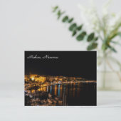 Haven van Mahon 's nachts - Menorca, Spanje Briefkaart (Staand voorkant)