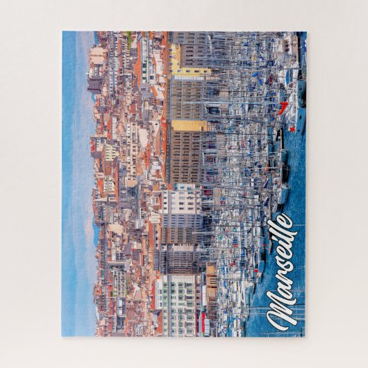 Haven van Marseille, Frankrijk Legpuzzel (Verticaal)