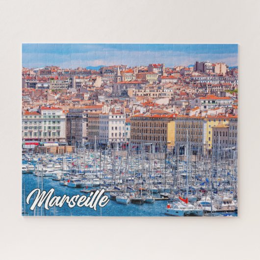 Haven van Marseille, Frankrijk Legpuzzel (Horizontaal)