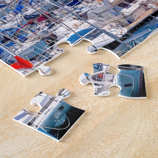 Haven van Marseille, Frankrijk Legpuzzel (Zijkant)