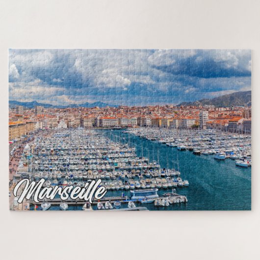 Haven van Marseille, Frankrijk Legpuzzel (Horizontaal)