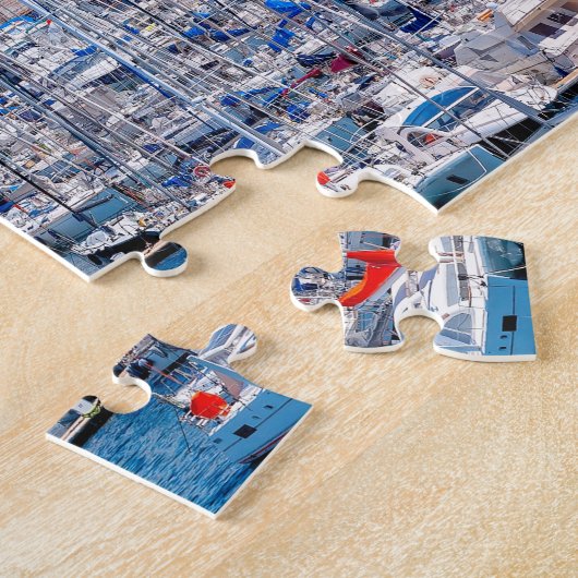 Haven van Marseille, Frankrijk Legpuzzel (Zijkant)