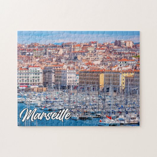 Haven van Marseille, Frankrijk Legpuzzel (Horizontaal)