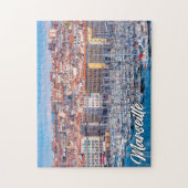 Haven van Marseille, Frankrijk Legpuzzel (Verticaal)