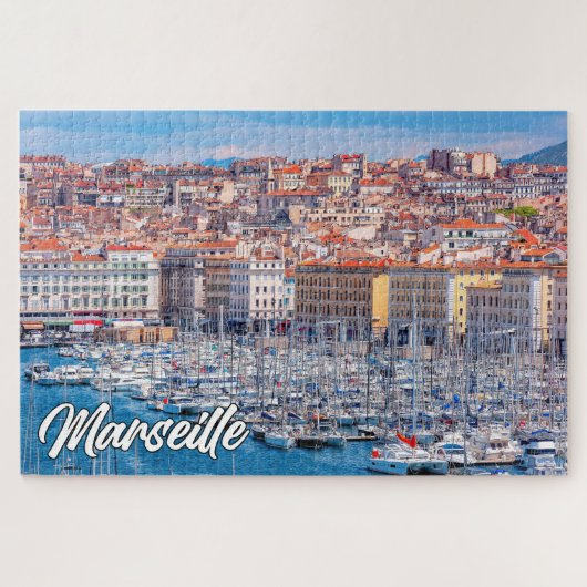 Haven van Marseille, Frankrijk Legpuzzel (Horizontaal)