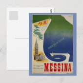 Haven van Messina in de Italiaanse regio Sicilië Briefkaart (Voorkant / Achterkant)