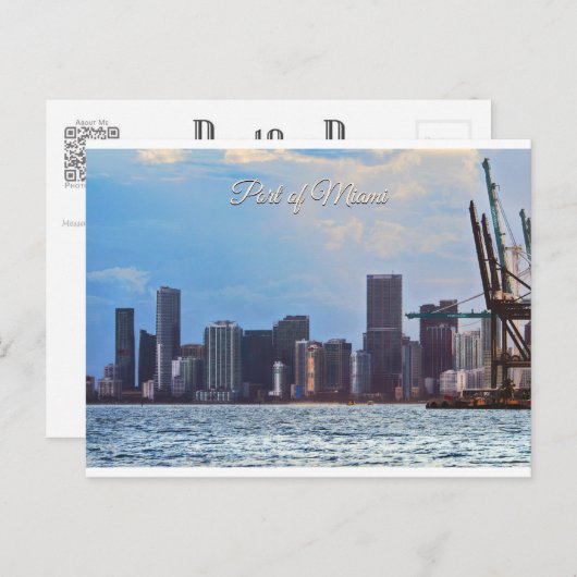 Haven van Miami Briefkaart (Voorkant / Achterkant)