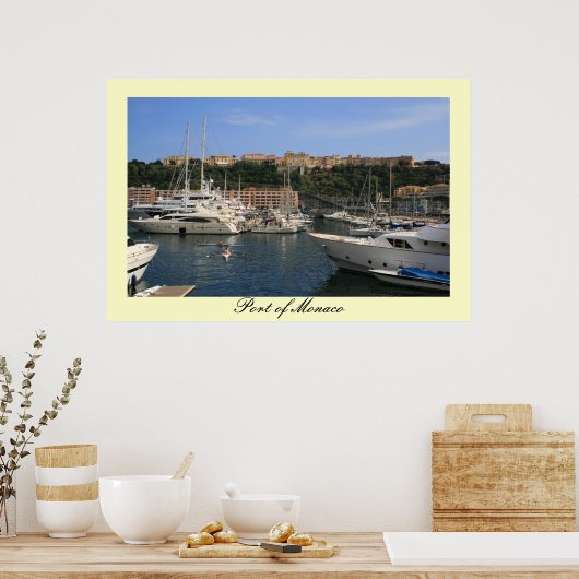 Haven van Monaco Poster (Keuken)
