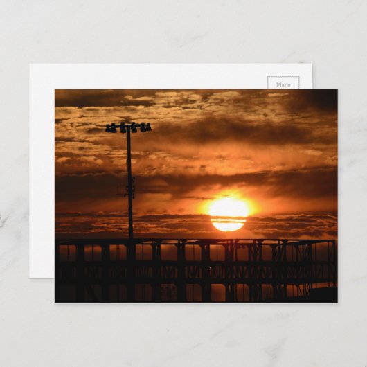 Haven van Oakland Sunset Briefkaart (Voorkant / Achterkant)