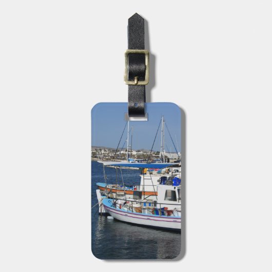 haven van Paphos Bagagelabel (Voorkant verticaal)