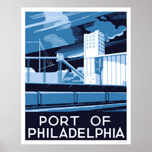 Haven van Philadelphia 1936 WPA Poster