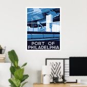 Haven van Philadelphia 1936 WPA Poster (Thuiskantoor)