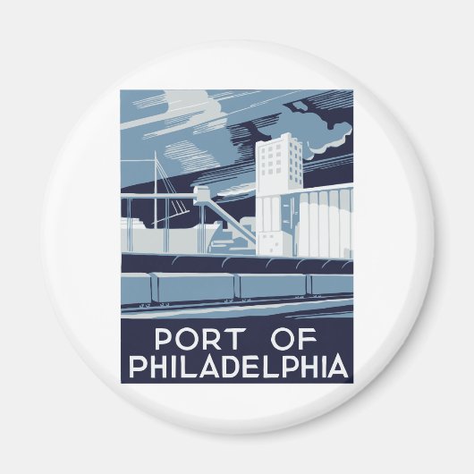 Haven van Philadelphia Magneet (Voorkant)
