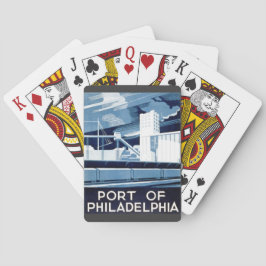Haven van Philadelphia Pennsylvania WPA 1936 Pokerkaarten