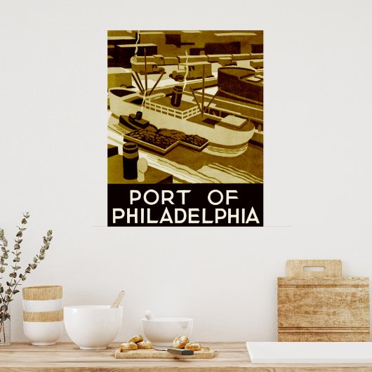Haven van Philadelphia Poster (Keuken)