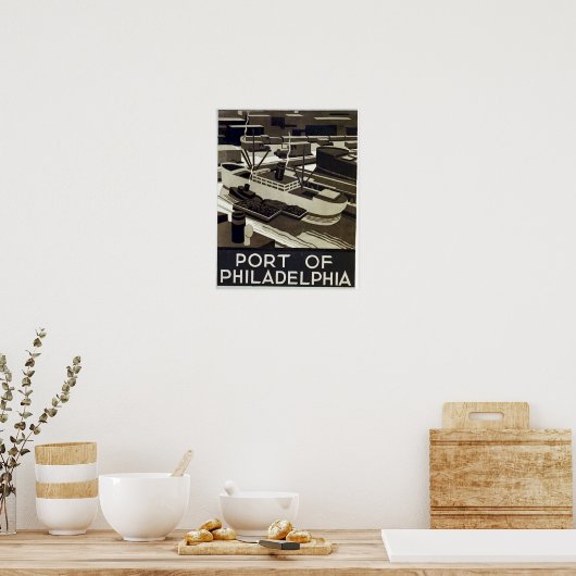 Haven van Philadelphia Poster (Keuken)