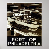 Haven van Philadelphia WPA Poster (Voorkant)