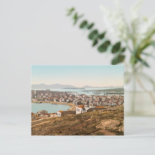  haven van Piraeus Griekenland Briefkaart (Staand voorkant)