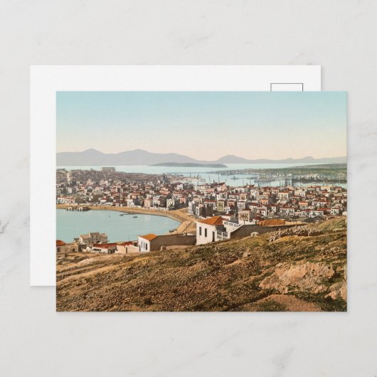 haven van Piraeus Griekenland Briefkaart (Voorkant / Achterkant)