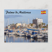 Haven van Portixol bij schemering - Palma de Mallo Briefkaart (Voorkant)