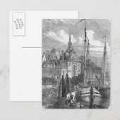 Haven van Rotterdam, Holland Briefkaart (Voorkant / Achterkant)