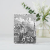Haven van Rotterdam, Holland Briefkaart (Staand voorkant)