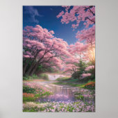 Haven van Roze en Groen Poster (Voorkant)