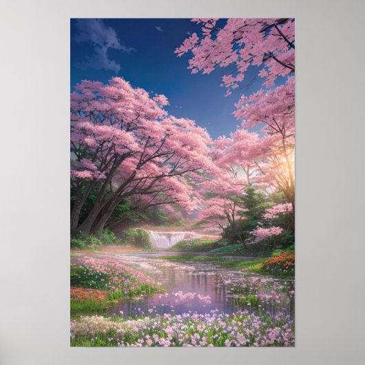 Haven van Roze en Groen Poster (Voorkant)