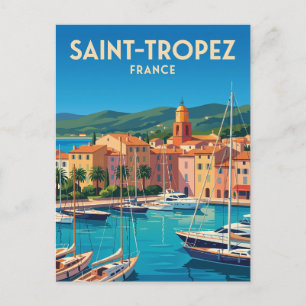 Haven van Saint-Tropez Frankrijk Briefkaart