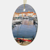 Haven van Saint-Tropez in Frankrijk Keramisch Ornament (Links)