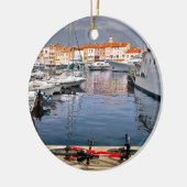 Haven van Saint-Tropez in Frankrijk Keramisch Ornament (Links)