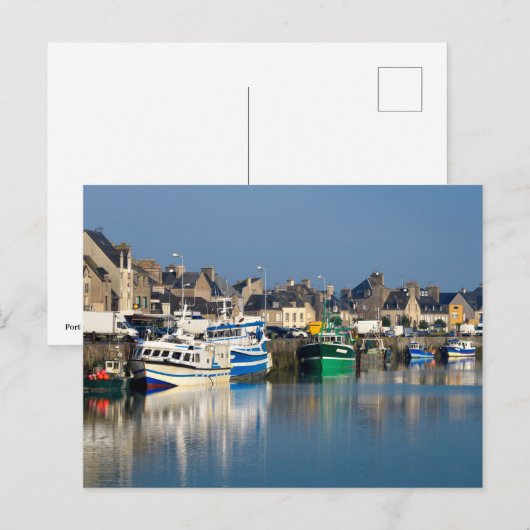 Haven van Saint-Vaast-la-Hougue in Frankrijk Briefkaart (Voorkant / Achterkant)