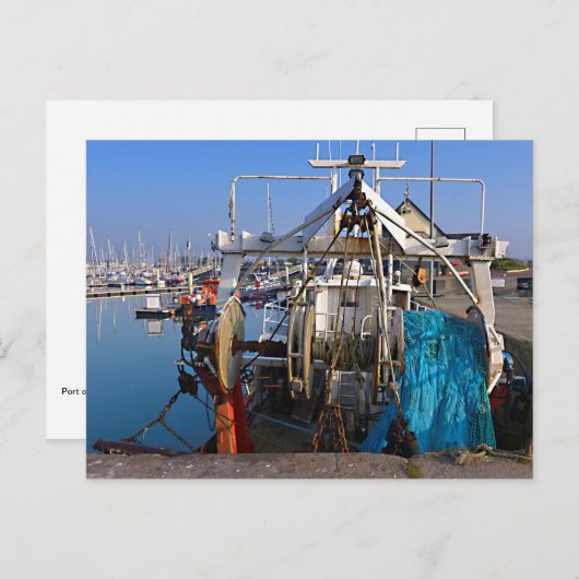 Haven van Saint-Vaast-la-Hougue in Frankrijk Briefkaart (Voorkant / Achterkant)