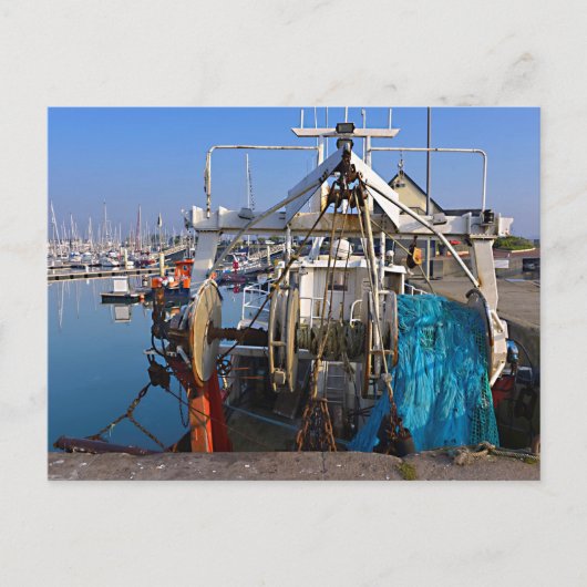 Haven van Saint-Vaast-la-Hougue in Frankrijk Briefkaart (Voorkant)