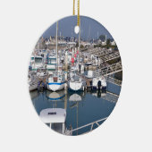 Haven van Saint-Vaast-la-Hougue in Frankrijk Keramisch Ornament (Rechts)