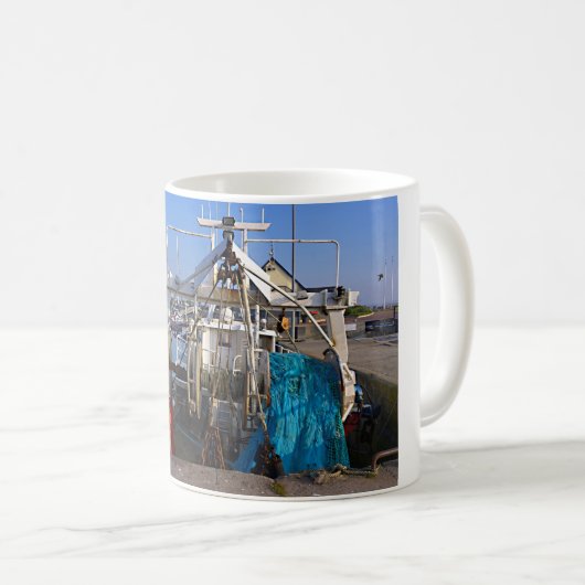 Haven van Saint-Vaast-la-Hougue in Frankrijk Koffiemok (Voorkant rechts)