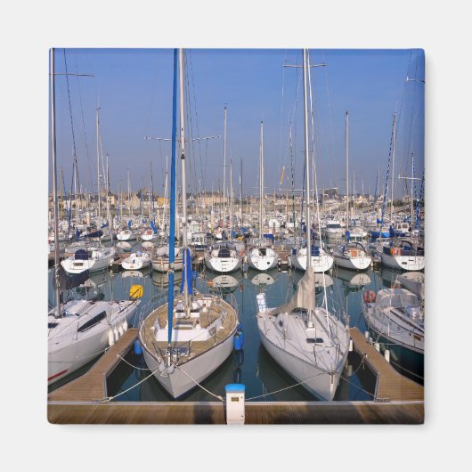 Haven van Saint-Vaast-la-Hougue in Frankrijk Magneet (Voorkant)