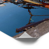 Haven van Saint-Vaast-la-Hougue in Frankrijk Poster (Hoek)