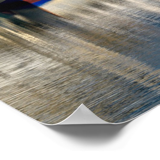 Haven van Saint-Vaast-la-Hougue in Frankrijk Poster (Hoek)