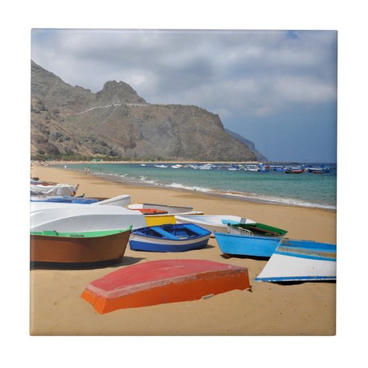 Haven van San Andres op Tenerife Tegeltje (Voorkant)